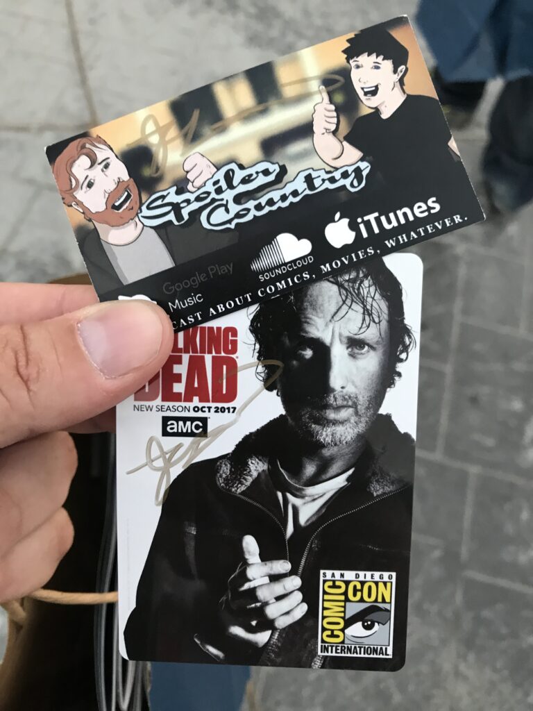 Robert Kirkman signed SDCC 2017 Walking Dead badge